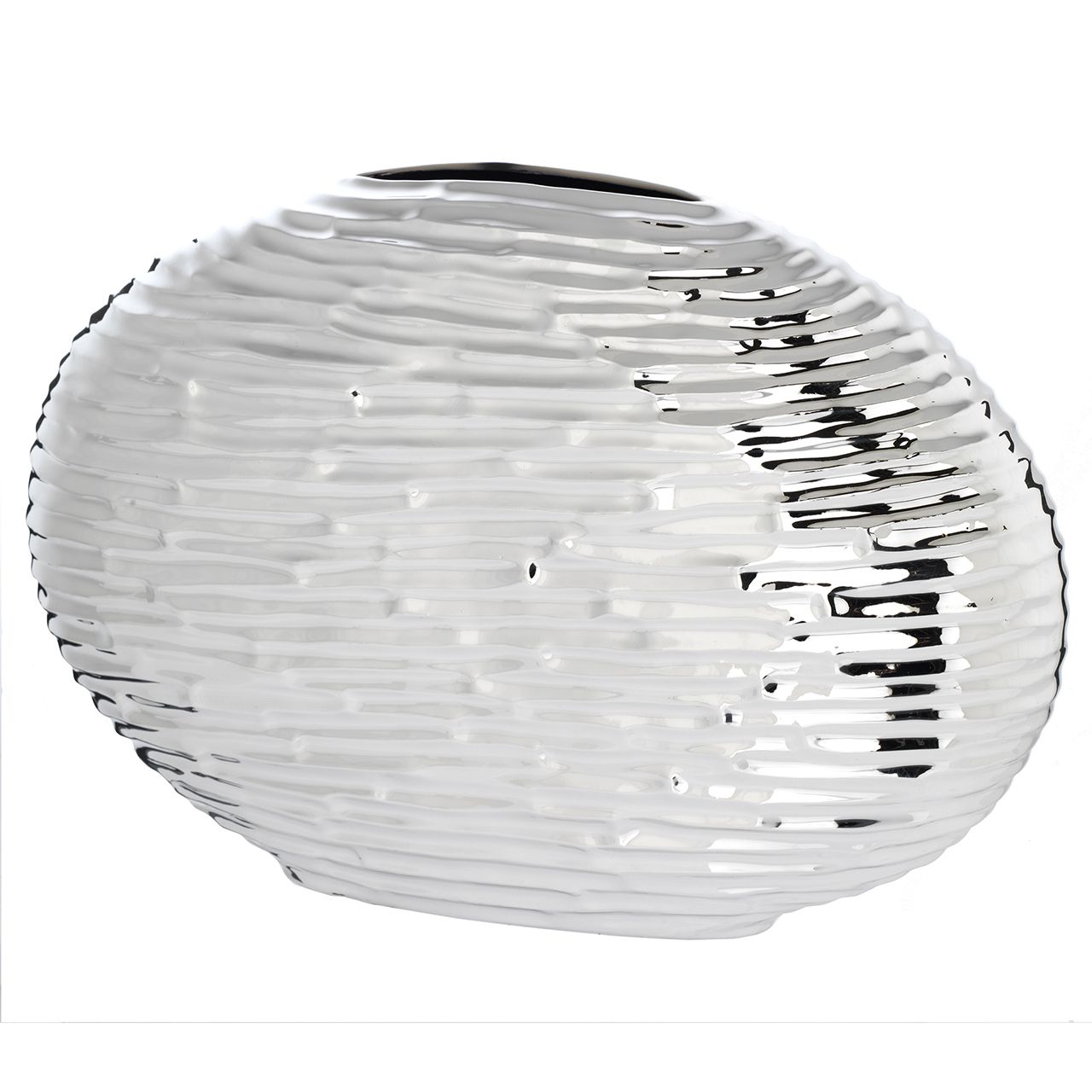 VASO OVALE DECORO ORRIZONTALE CM 35x25